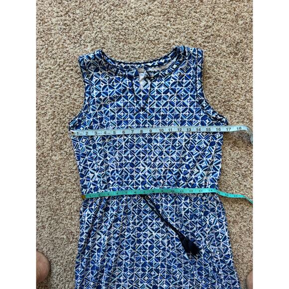 TALBOTS Watercolor Tile, casual pull over, sleeveless dress, size Medium - Picture 5 of 8